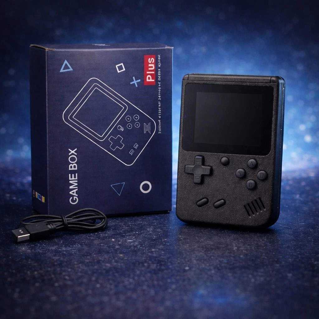Game Box Plus Handheld Retro Console 400 Games Built-In Portable Player