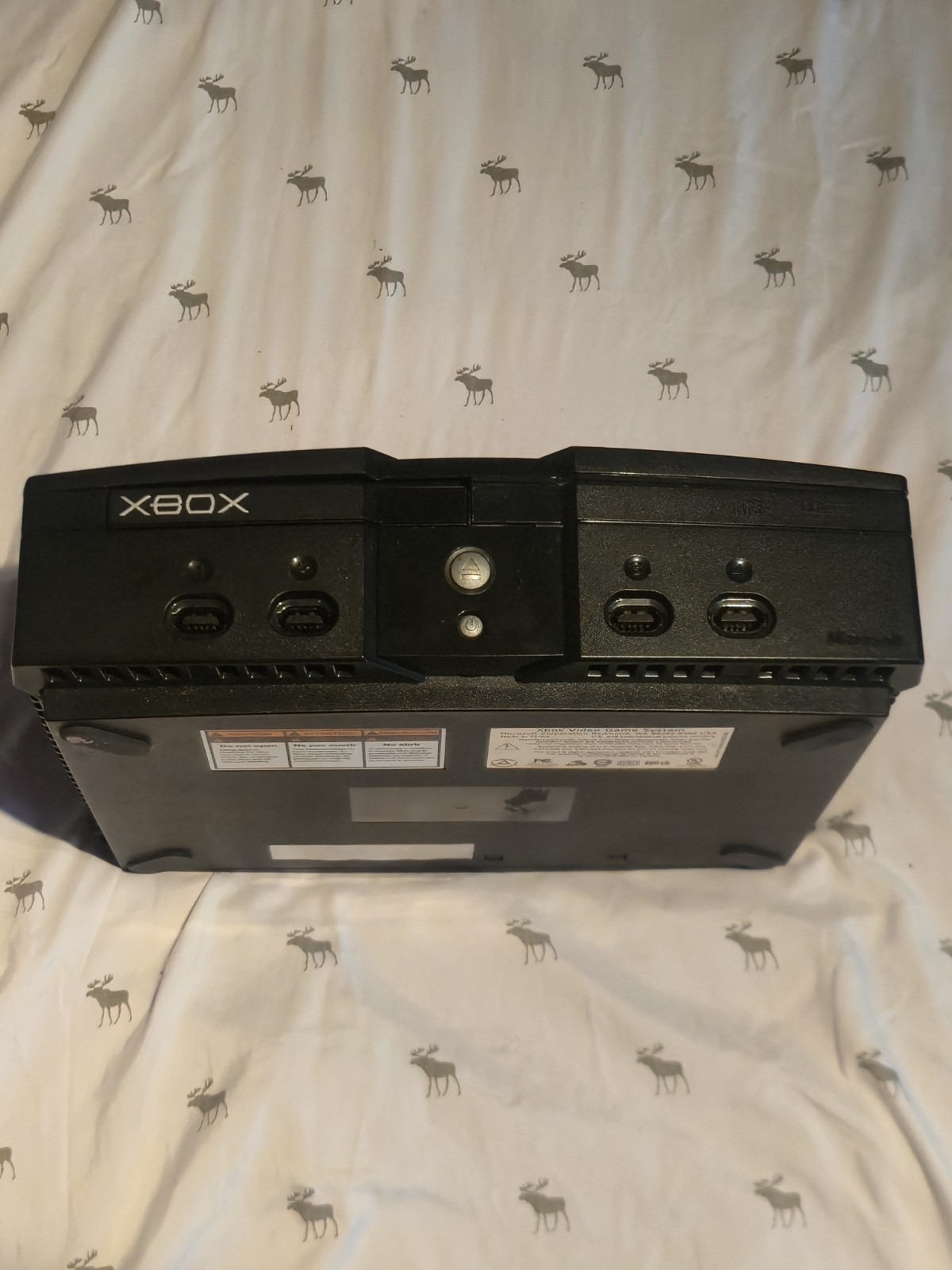 Microsoft Xbox Console Black, Wired Controller, Component RCA & Ethernet