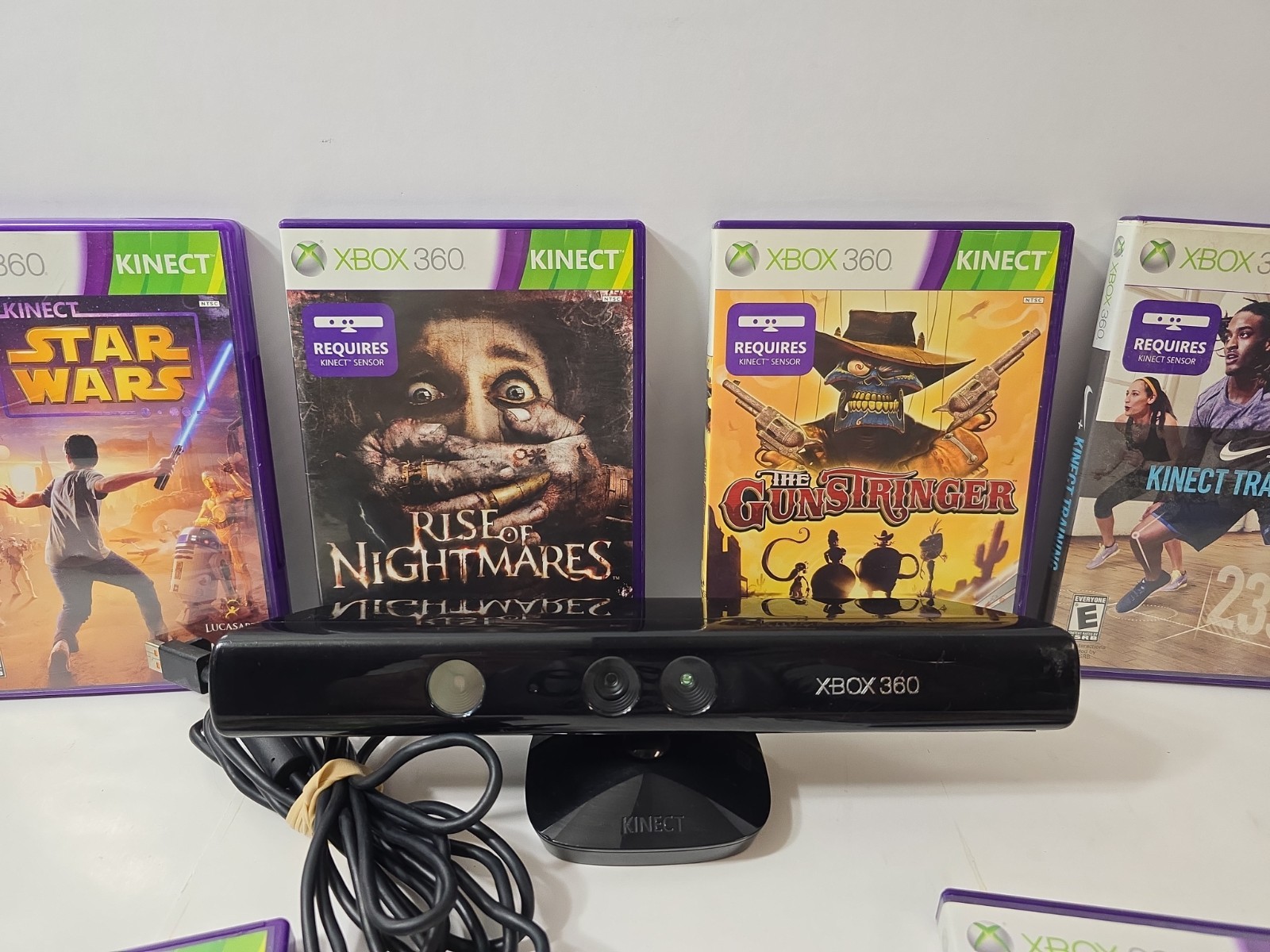 Xbox 360 Kinect Bundle With 8 Games! ALL GAMES TESTED! SHIPS FREE 🔥