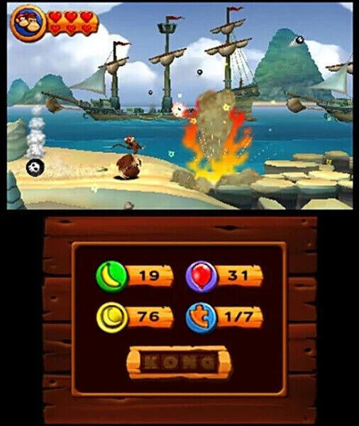 Donkey Kong Country Returns 3D – Nintendo 3DS – Brand New Factory Sealed!