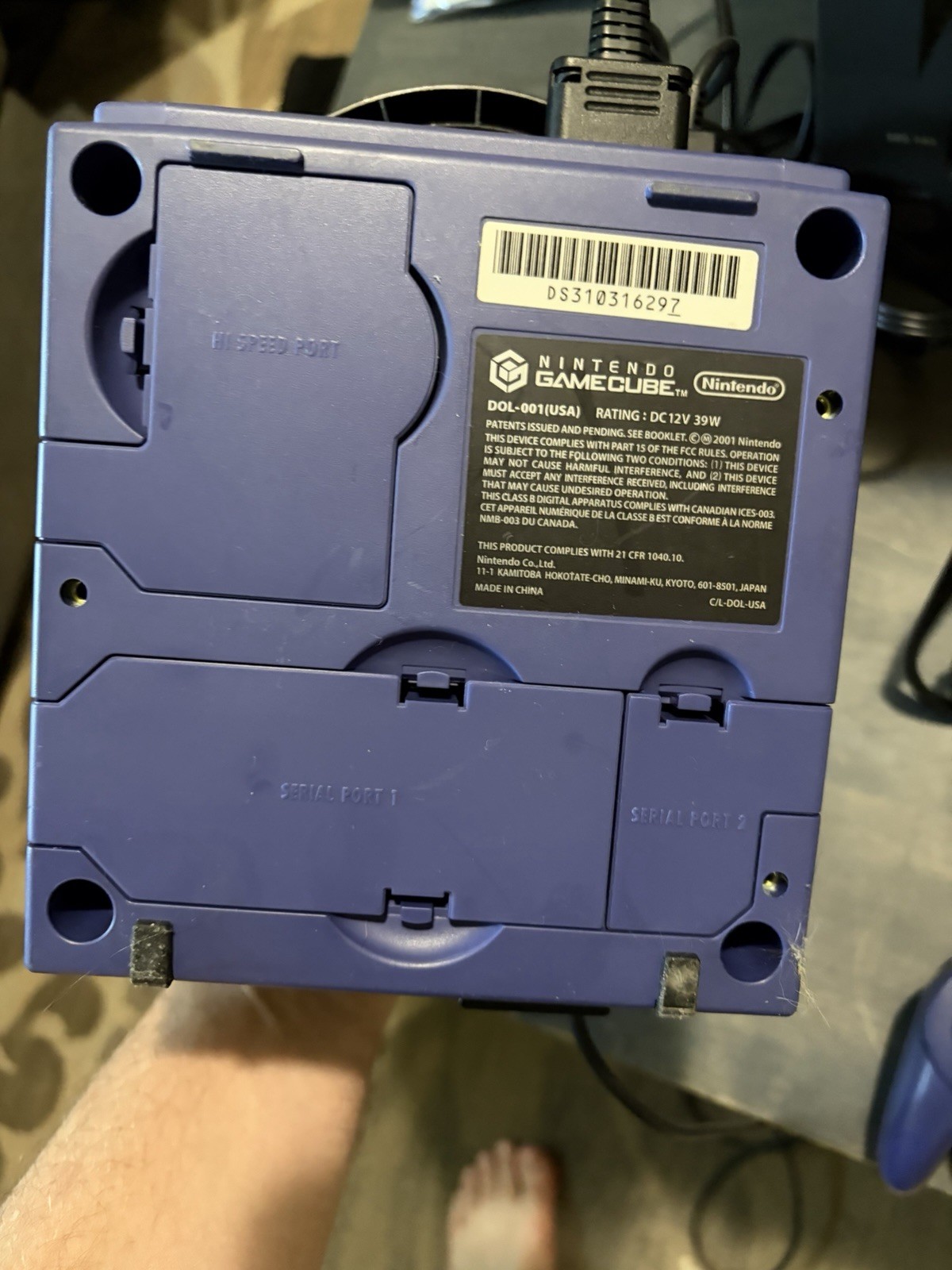 Nintendo GameCube Console System – Indigo (controller, All Chords, Memory Card)