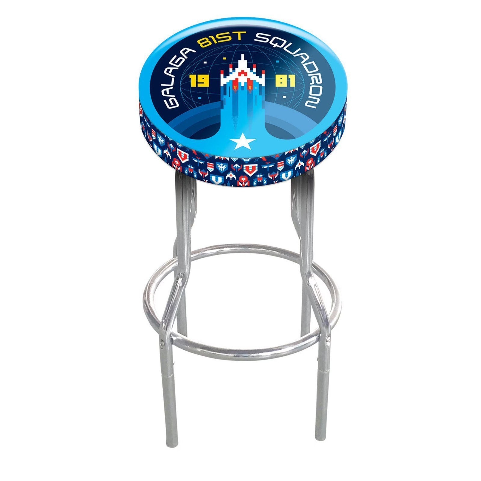 Arcade1Up 1981 Galaga Adjustable Arcade Stool Powder Coated