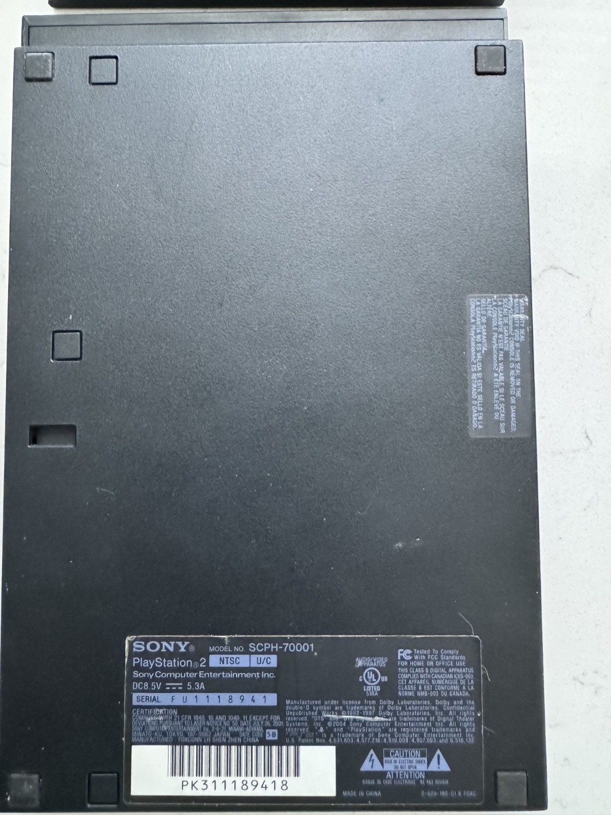 Sony PlayStation 2 Slim Black Console DVD Playback NTSC-U/C US/Canada