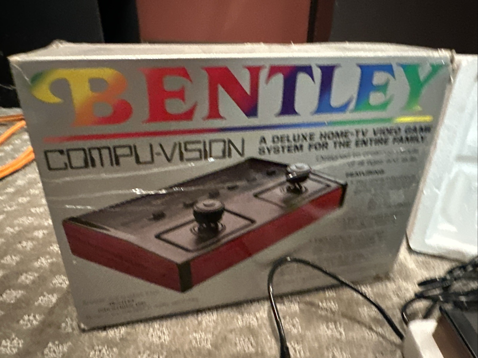 Bentley Compu Vision Vintage Video Game System IOB. Needs 6V Cord 1983