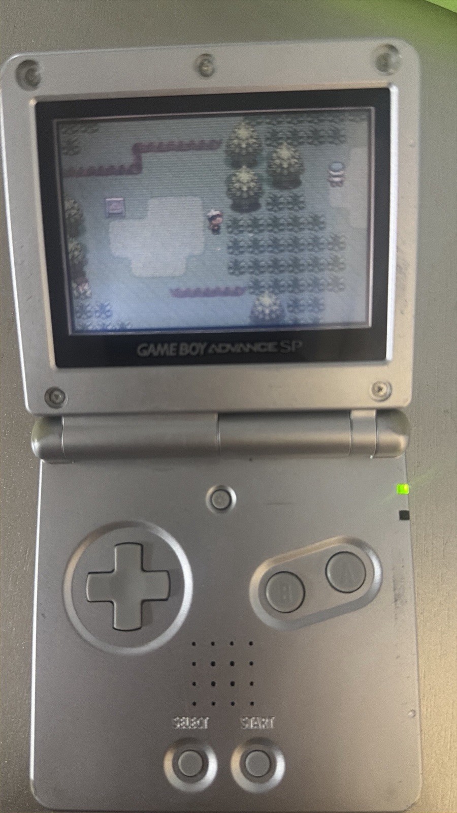 Nintendo Game Boy Advance SP Handheld System – Silver No Charger. No Games.