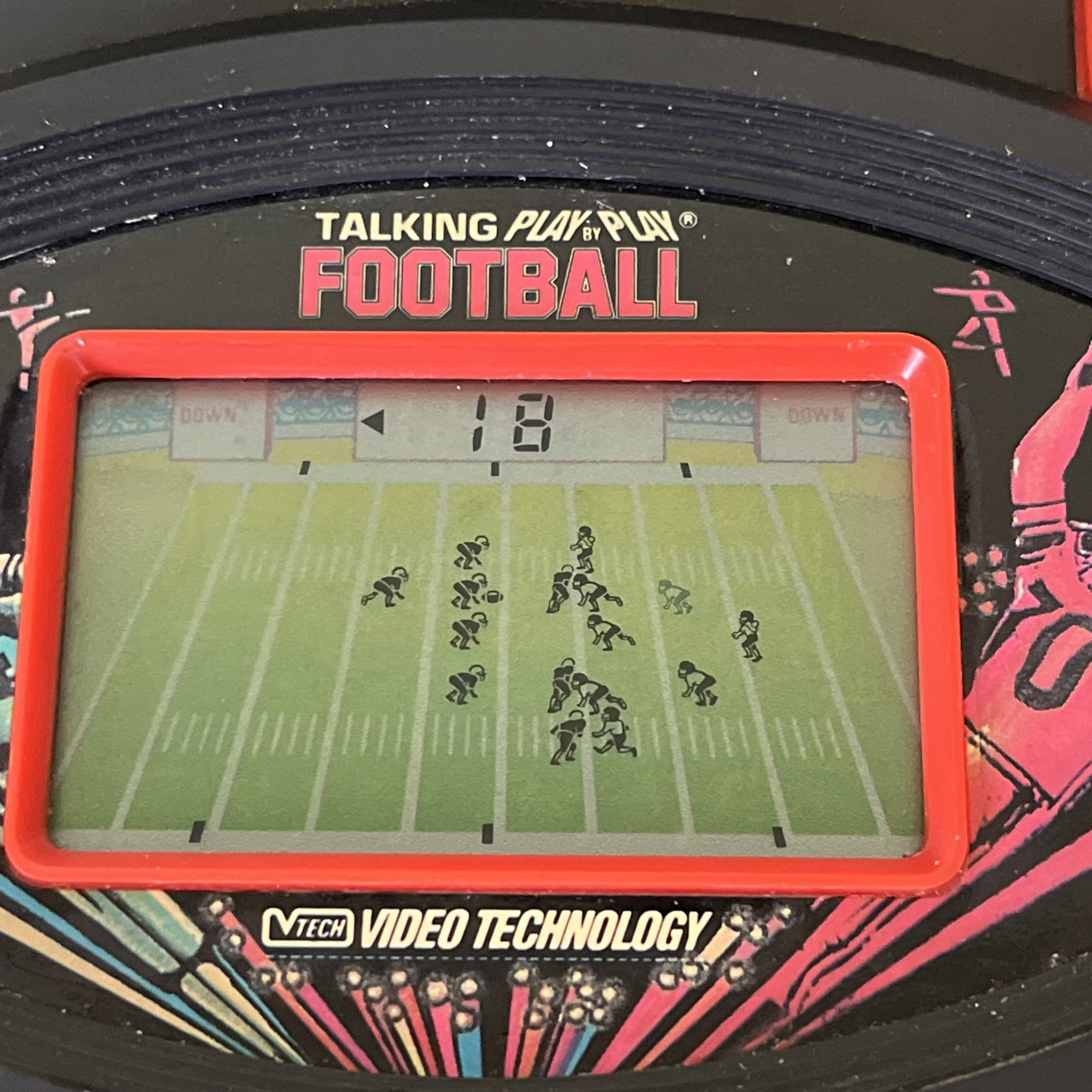 Vintage 1987 VTech Electronic Talking Football Handheld Game Tested Working