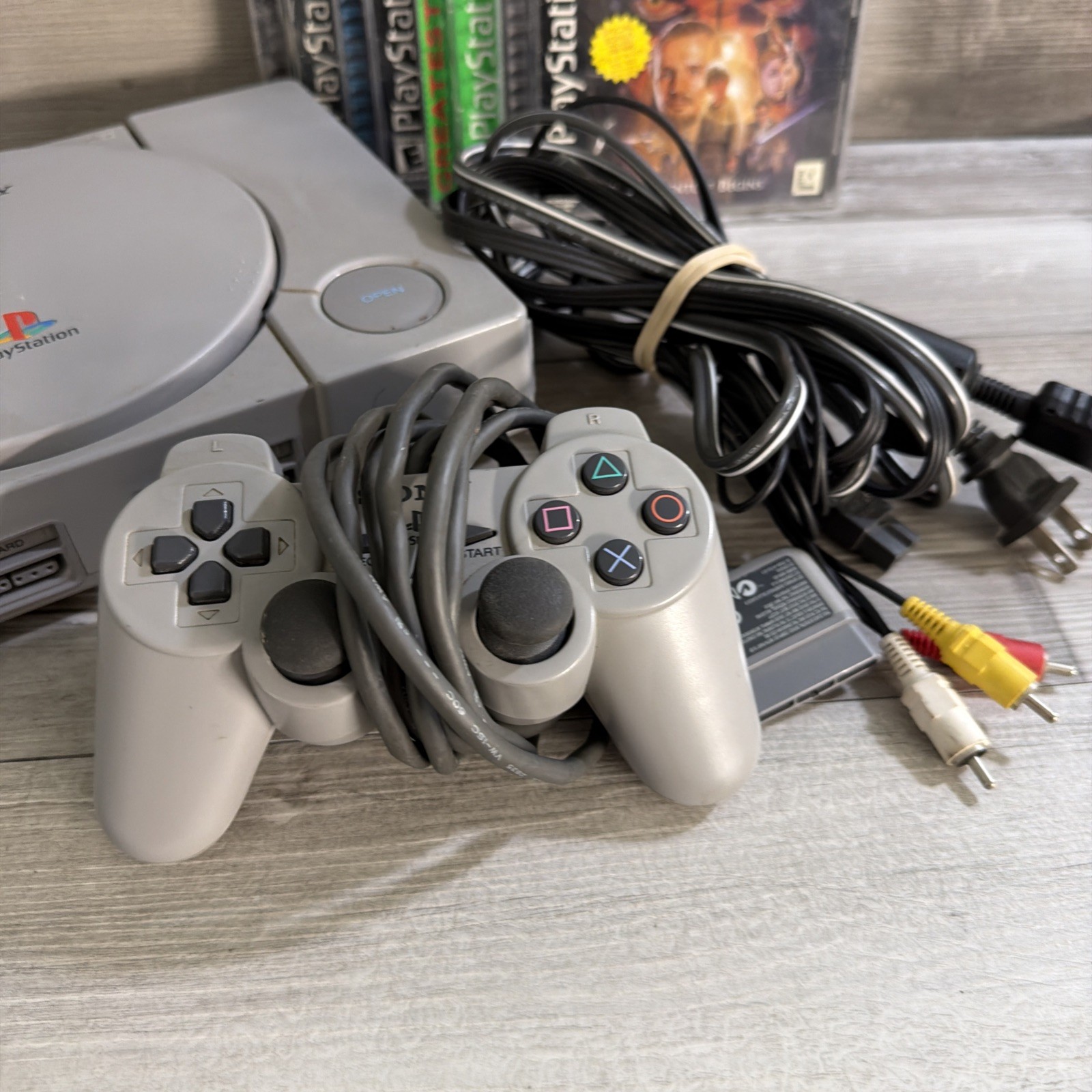 Sony PlayStation 1 Console PS1 SCPH-5501 Console Only Works READ