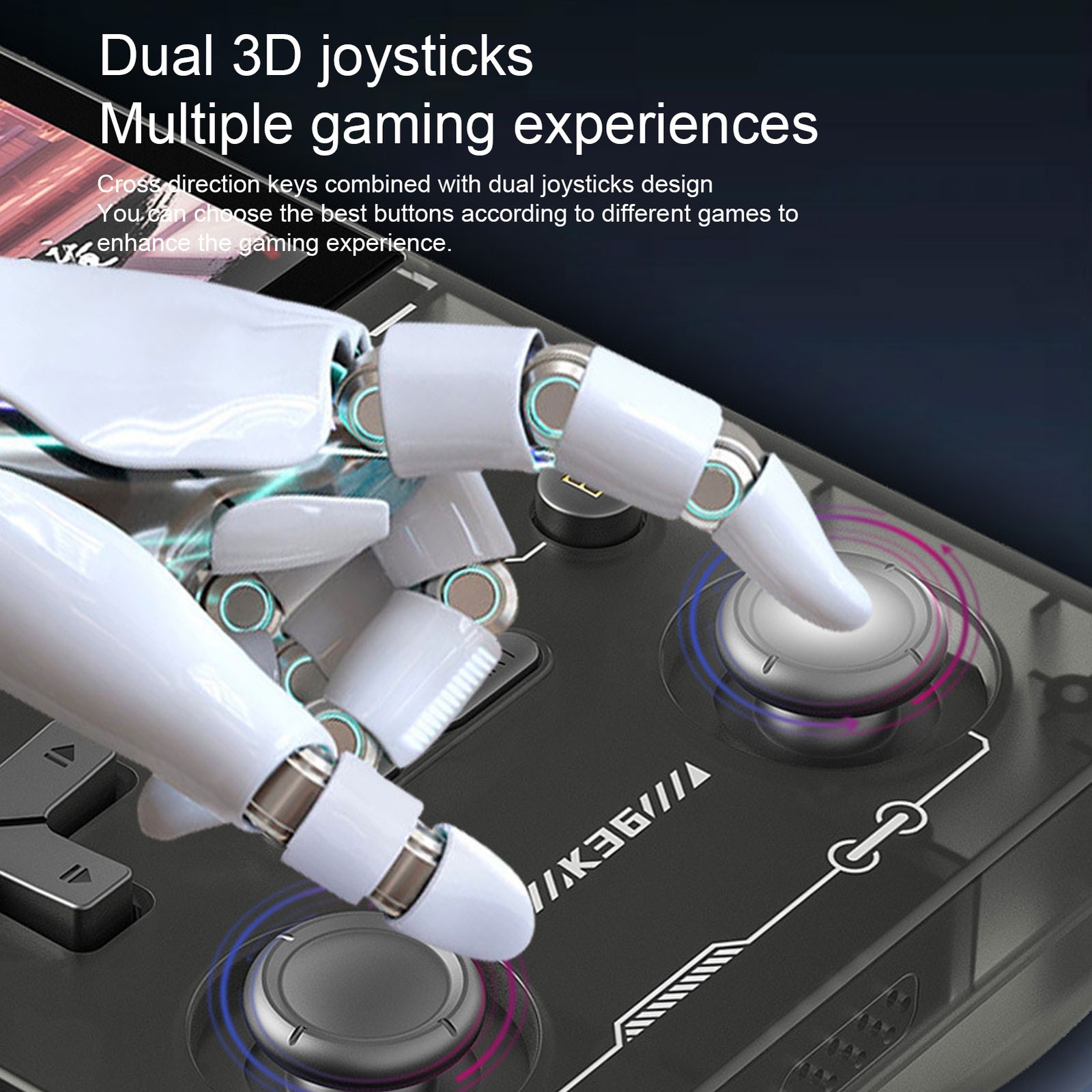 Retro Handheld Game Console 3.5inch 640×480 Screen Dual Joystick 3500mAh