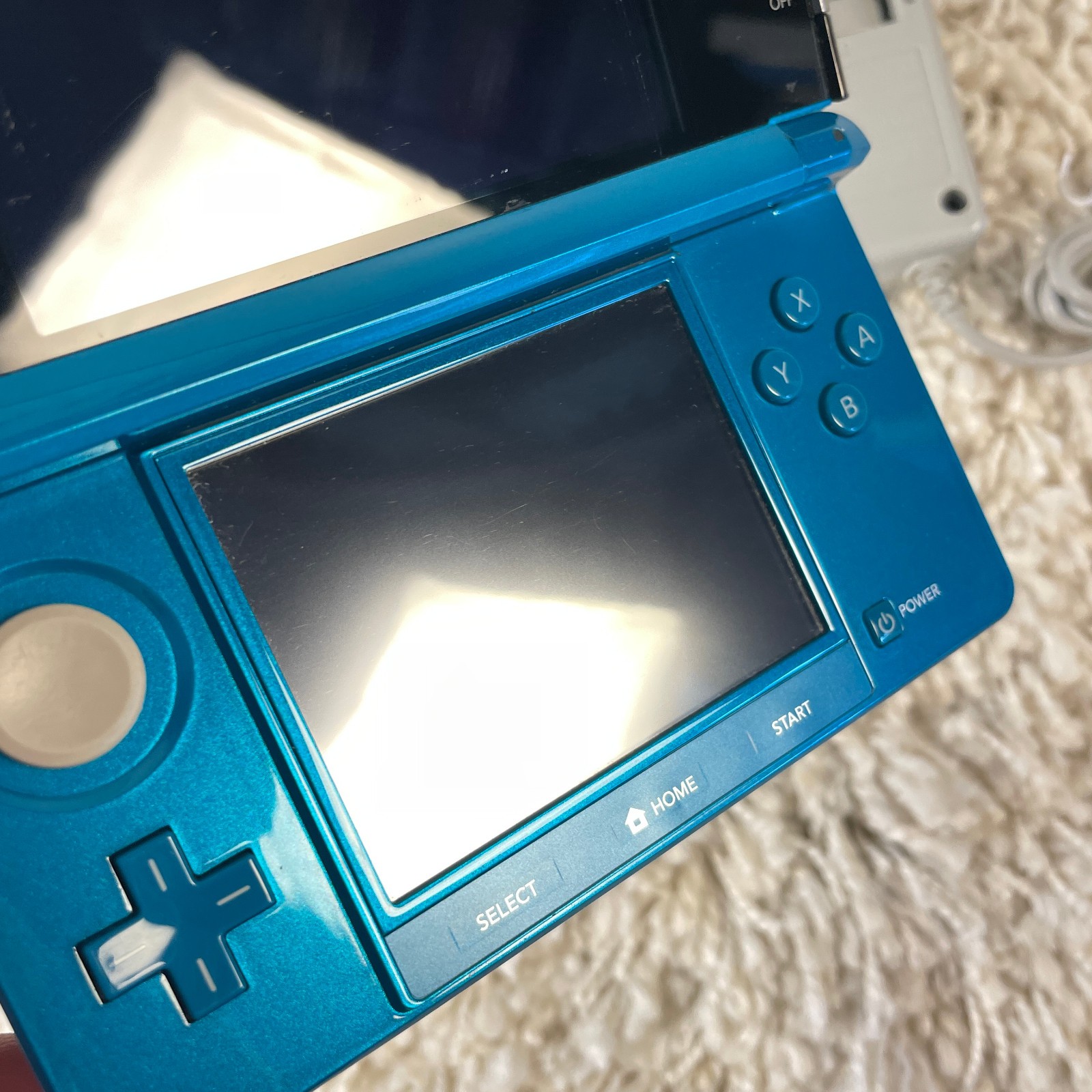Nintendo 3DS Aqua Blue Handheld Handheld Console System CTR-001 Tested