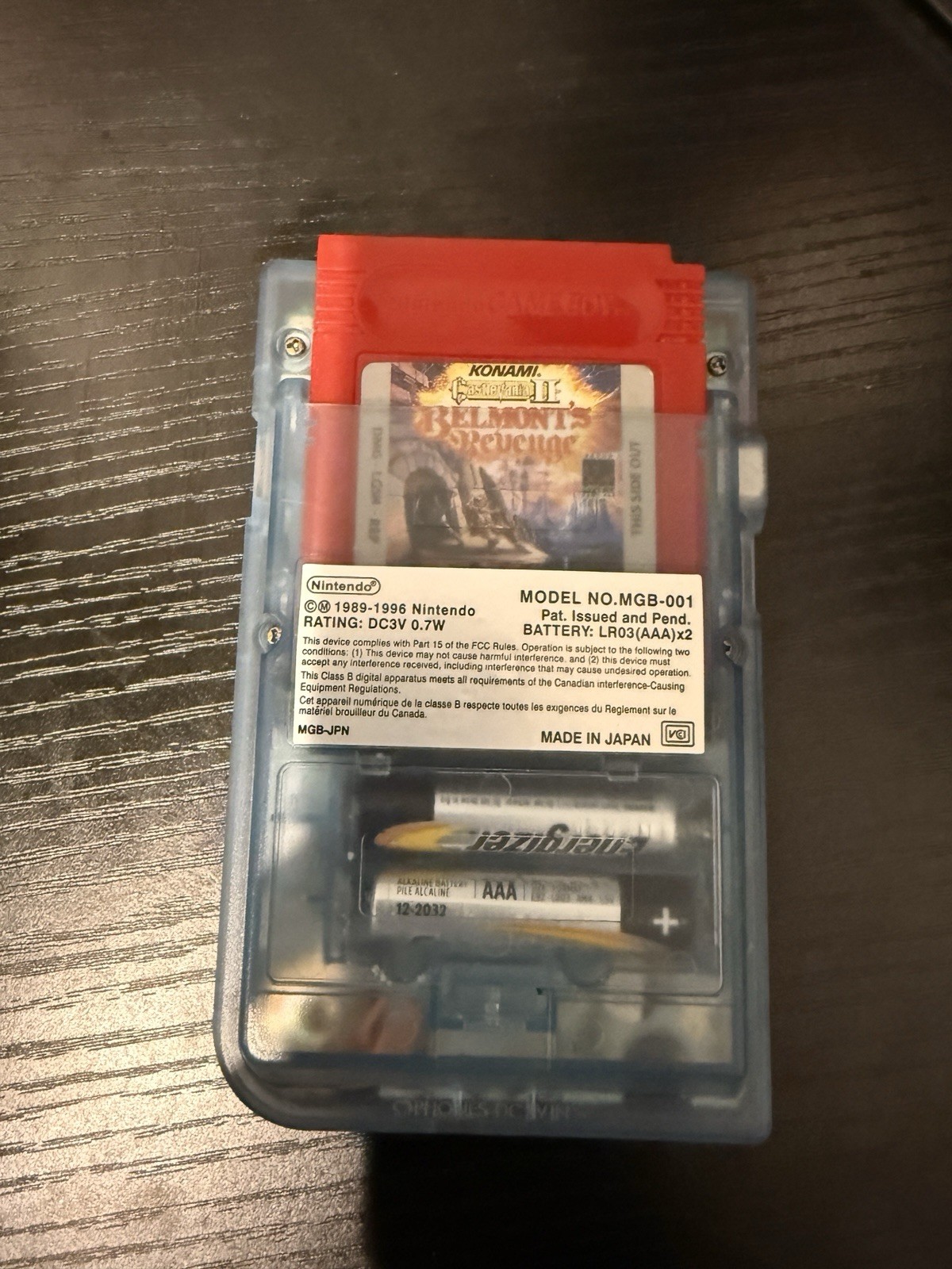 Nintendo Game Boy Pocket – Translucent Blue- Backlit Screen Mod