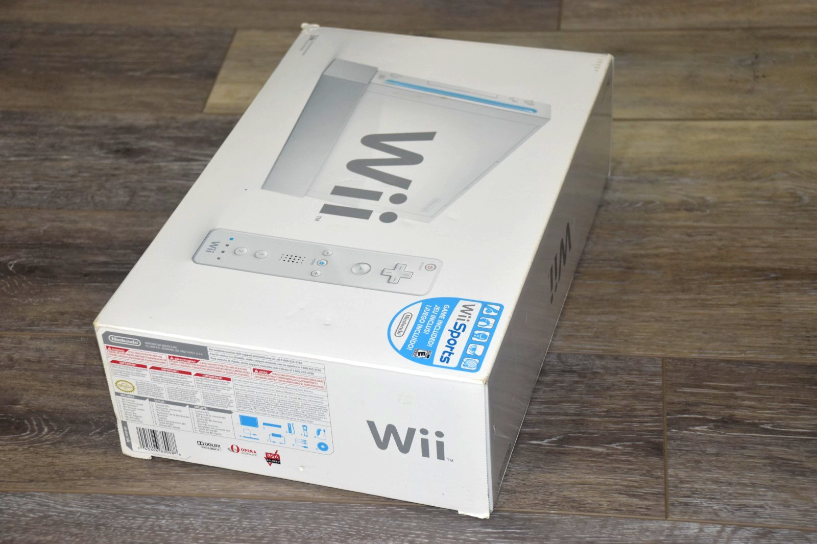 Nintendo Wii RVL-001 Console Bundle: Controller, Motion Wand, Power Supply, AV