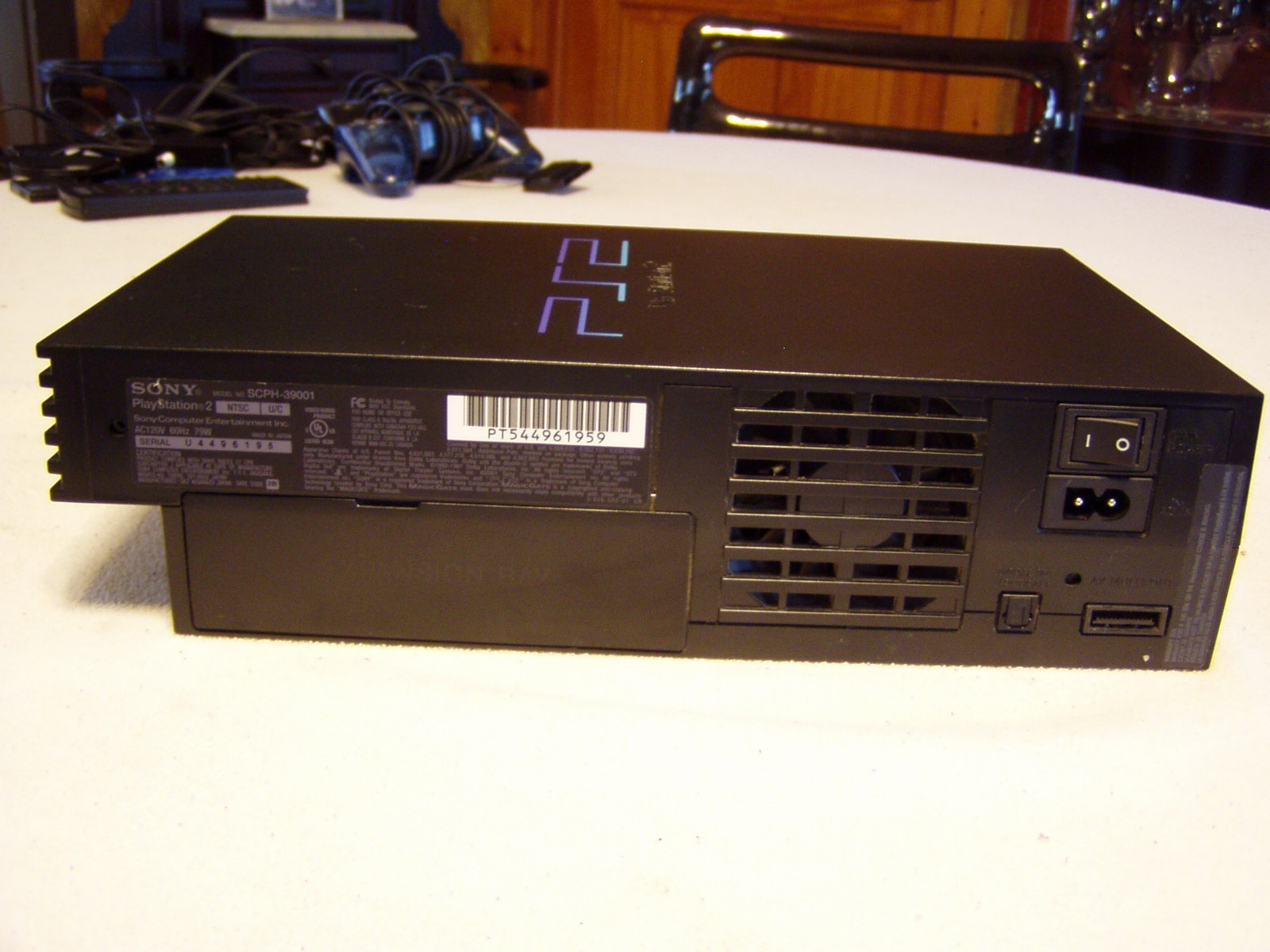 SONY PLAYSTATION 2 Fat SCPH-39001 Video Game Console Bundle W/remote etc WORKS