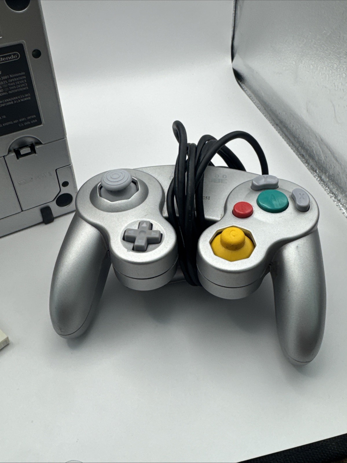 Nintendo GameCube Console DOL-001 Silver with Controller – No Cables – TESTED