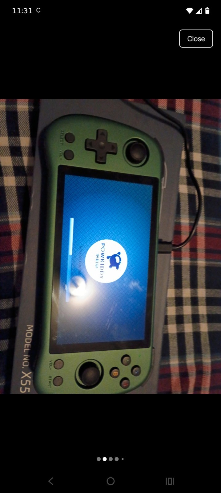 Powkiddy X55 Green Handheld Game Console 128GB game Card Included 16GB system