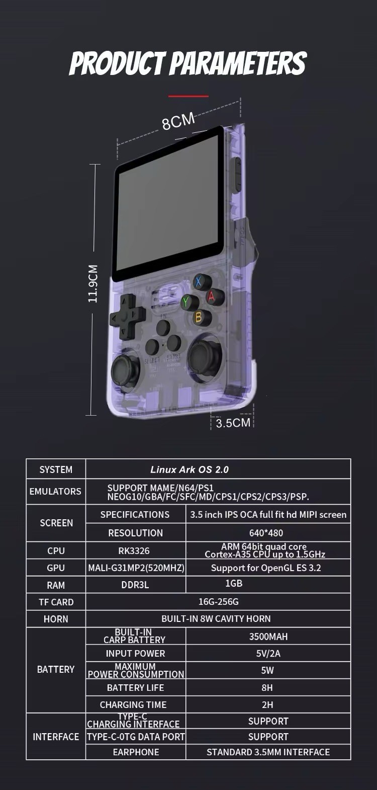 Retro Handheld Gaming Console (+22,000 Games)