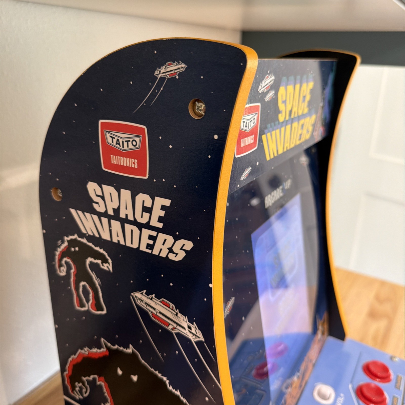 Arcade 1Up Space Invaders Counter-Cade – Tested & Working