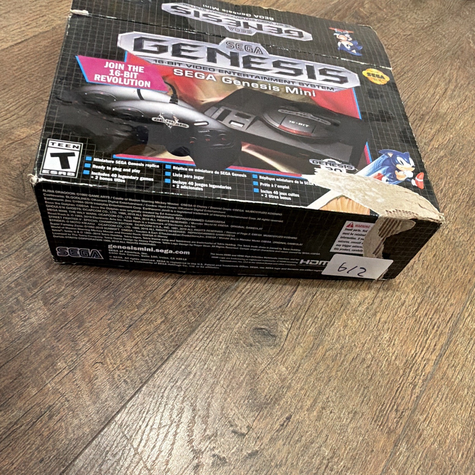 SEGA Genesis Mini Microconsole Plug & Play HDMI 720p Black 2019