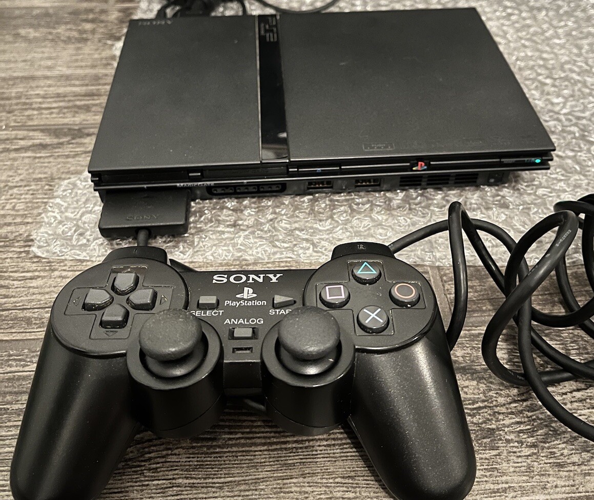 SONY PS2 PLAYSTATION 2 SLIM CONSOLE W/BUNDLE, GAME LOT, MEMORY CARDS NEAR MINT!!