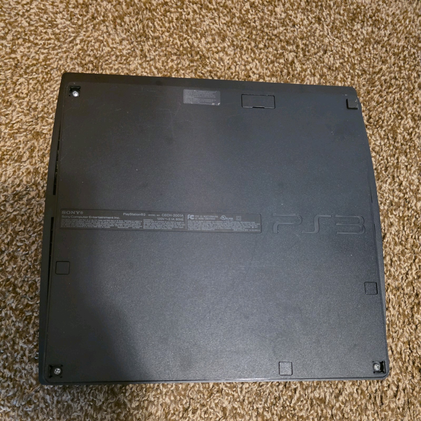 Sony PlayStation 3 Slim CECH-2001A Console Black Tested