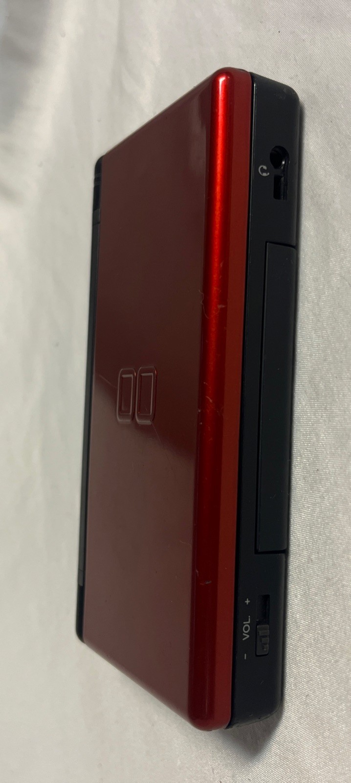 Nintendo DS Lite Handheld Console Red/Black Tested *Needs Stylus*