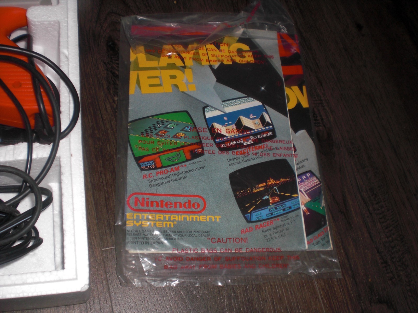 Nintendo NES Console CIB Box Manuals Inserts System Styrofoam OEM Controller ++