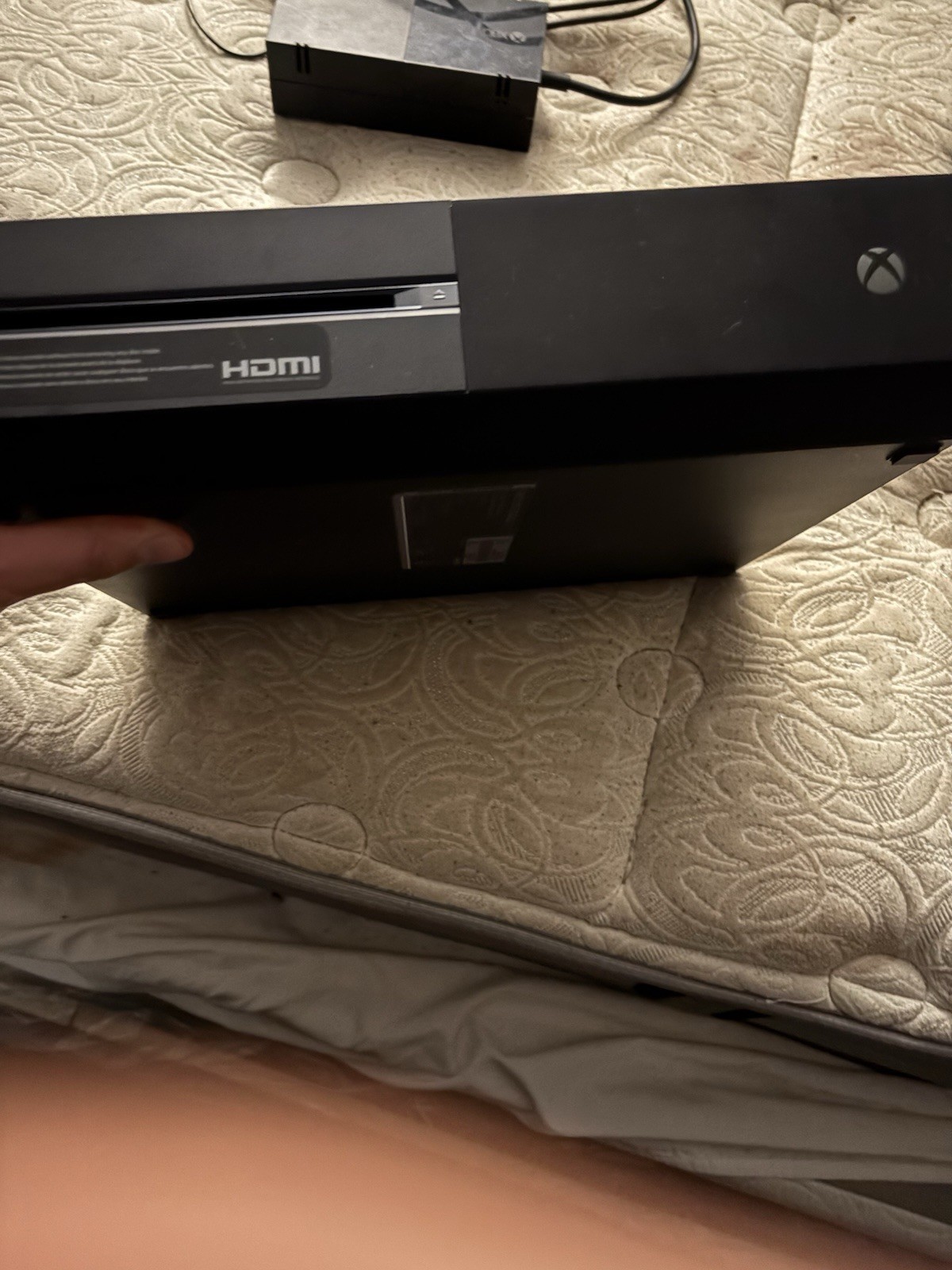 Microsoft Xbox One Black Console HDMI USB-A Ethernet Power Supply Carrying Case