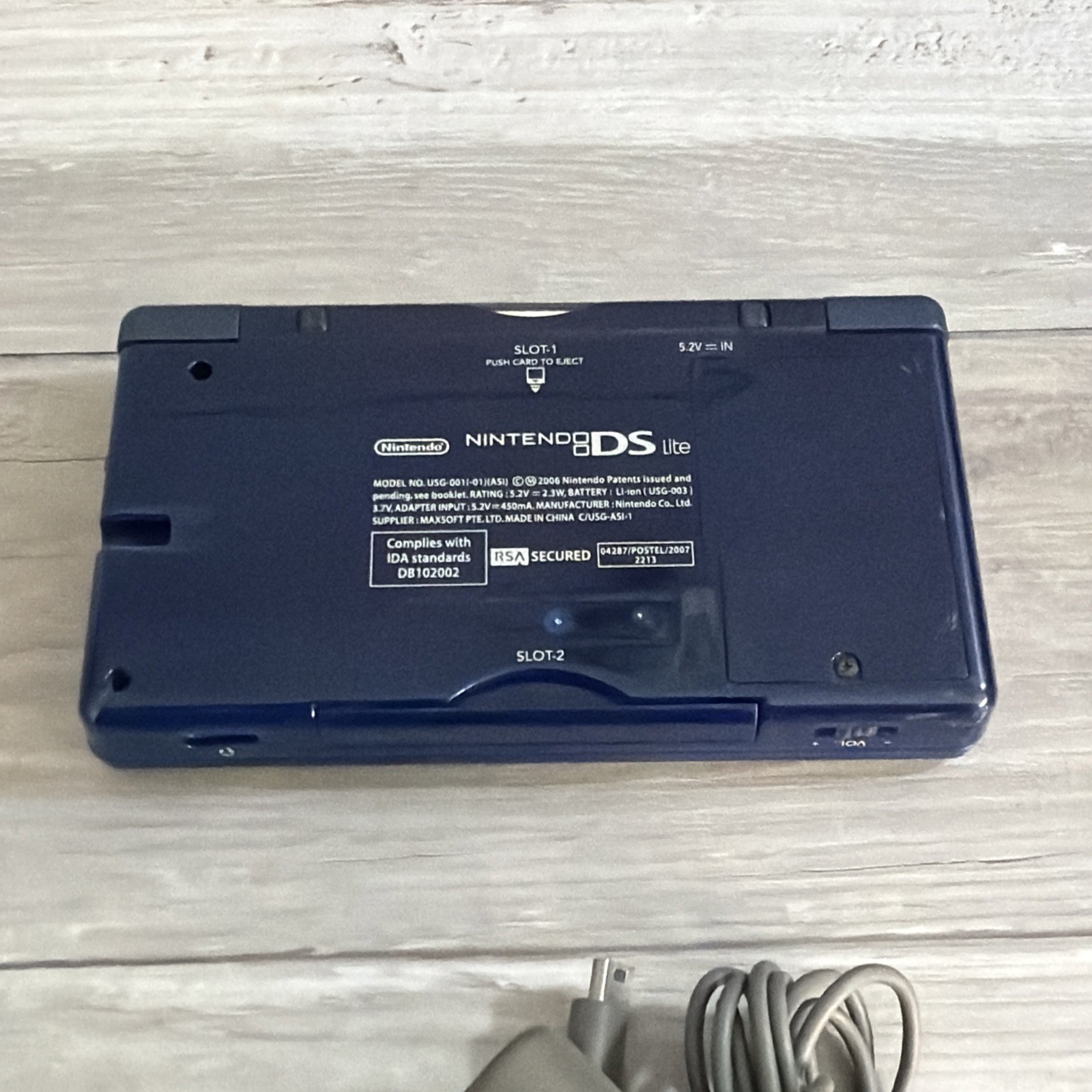 Nintendo DS Lite Handheld Console System -Onyx Black Oem Authentic +Game/Charger