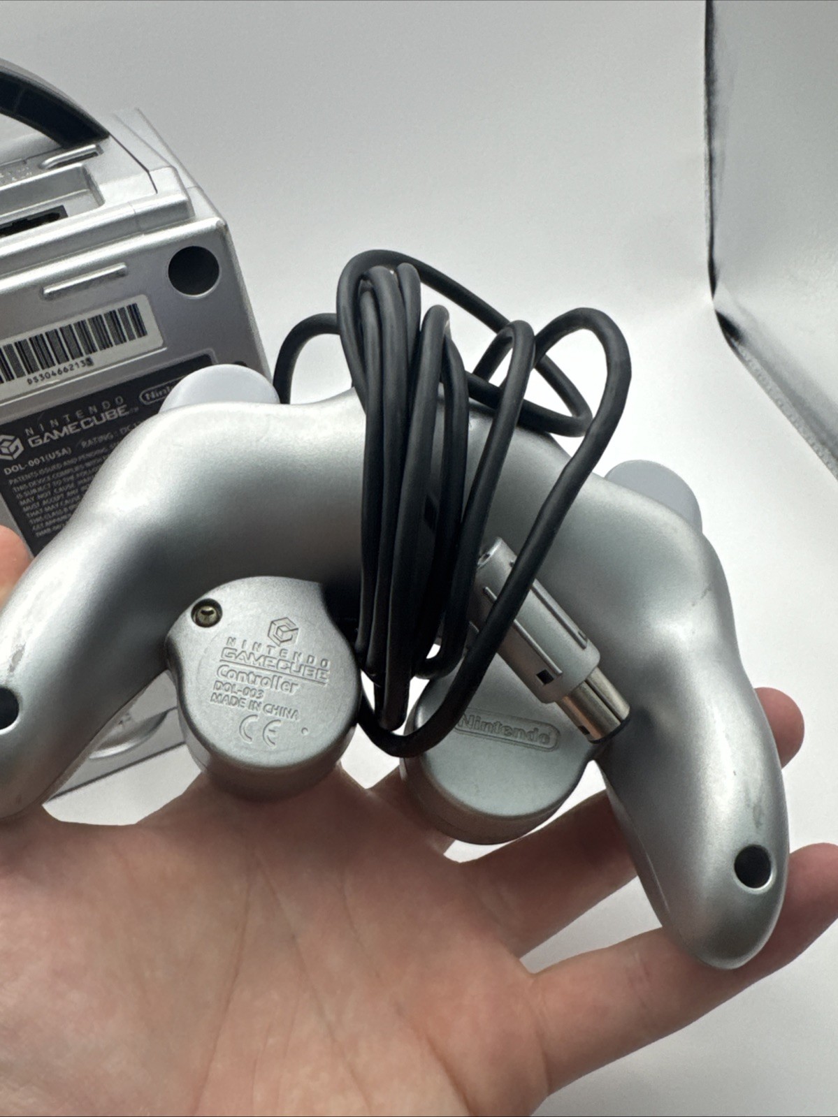 Nintendo GameCube Console DOL-001 Silver with Controller – No Cables – TESTED
