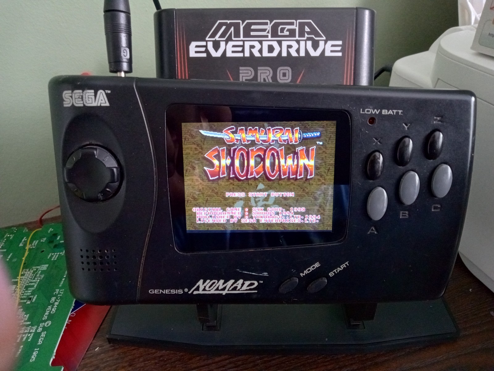 Sega Nomad RGBDRV Rare Ultimate MOD, Recap, SMS , Saga Cd, free region,emp Mode