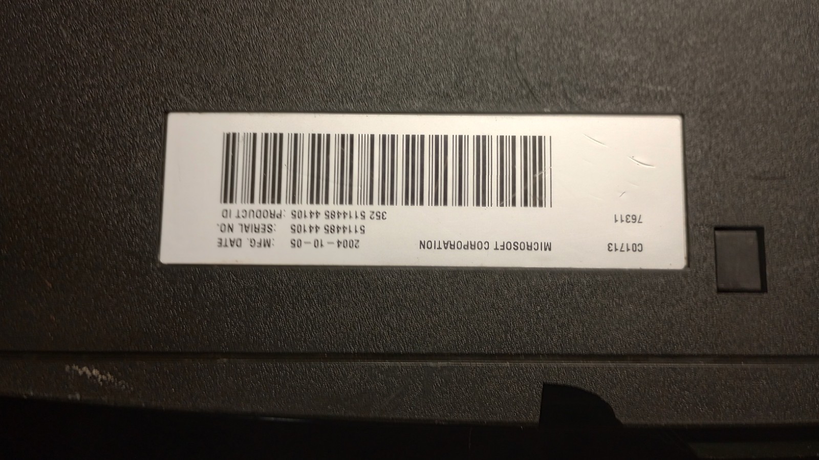 Microsoft Xbox Original Console 10GB HDD Disc Drive NTSC-U/C 2004 Untested Parts