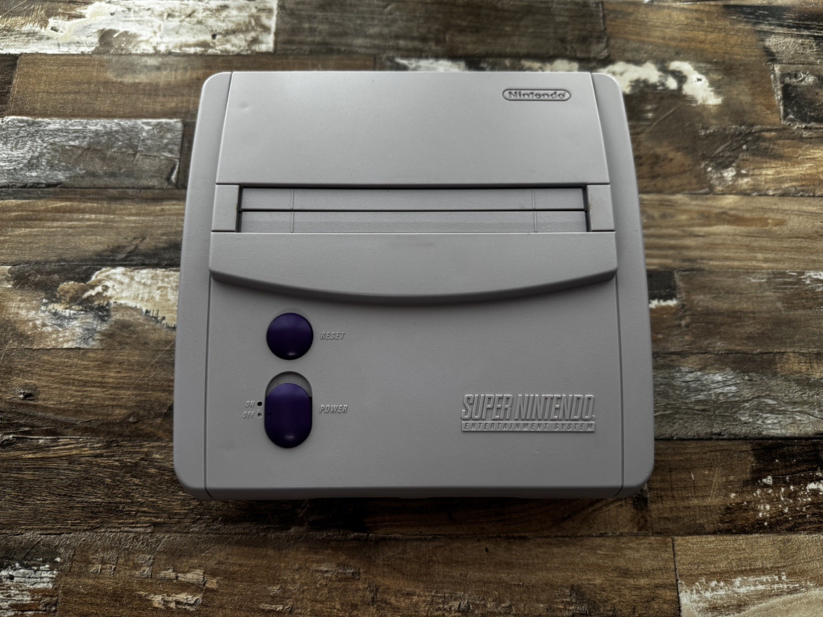 SNES Jr 1CHIP Console Only-RGB/Multi-Color Power Light/Recap-VR/Ghosting Fix+++