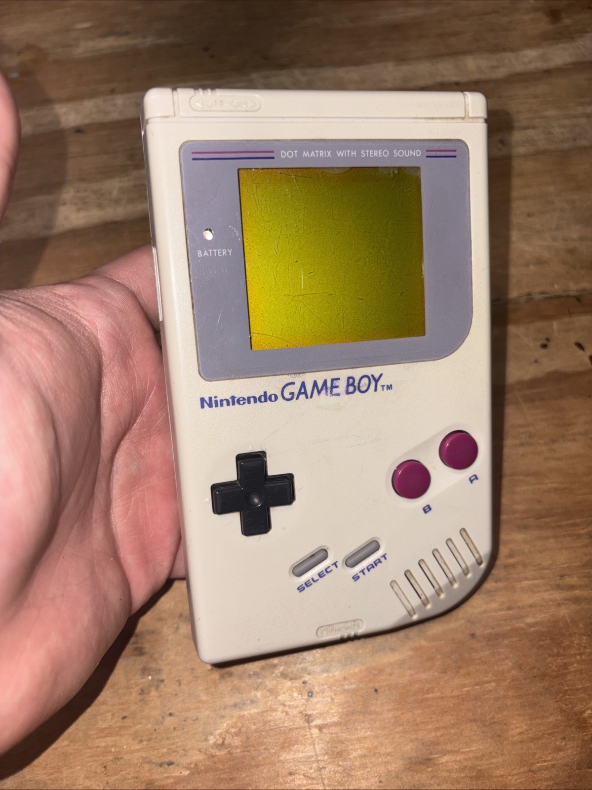 Nintendo Game Boy DMG-01 1989 Gray Portable Handheld System TESTED WORKS