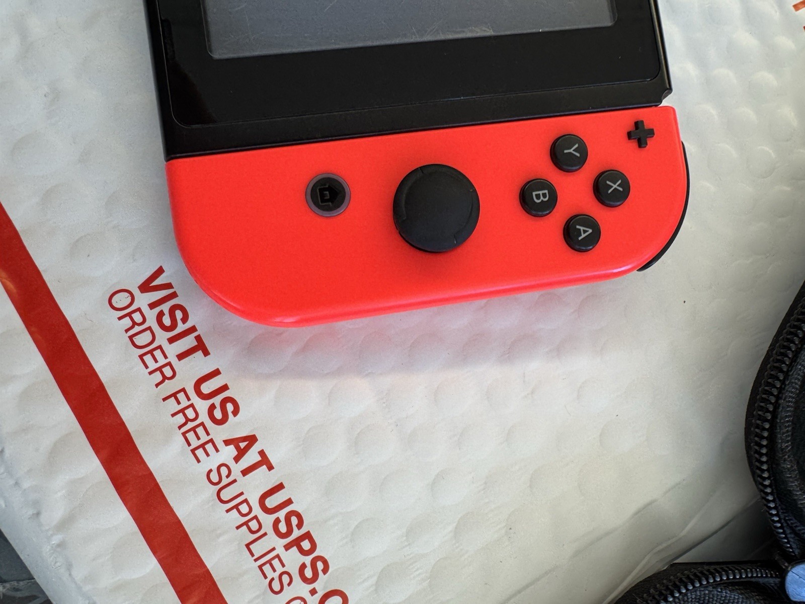 Nintendo Switch HAC-001 Console Blue & Red Joy-Con 128GB microSD Tested Working