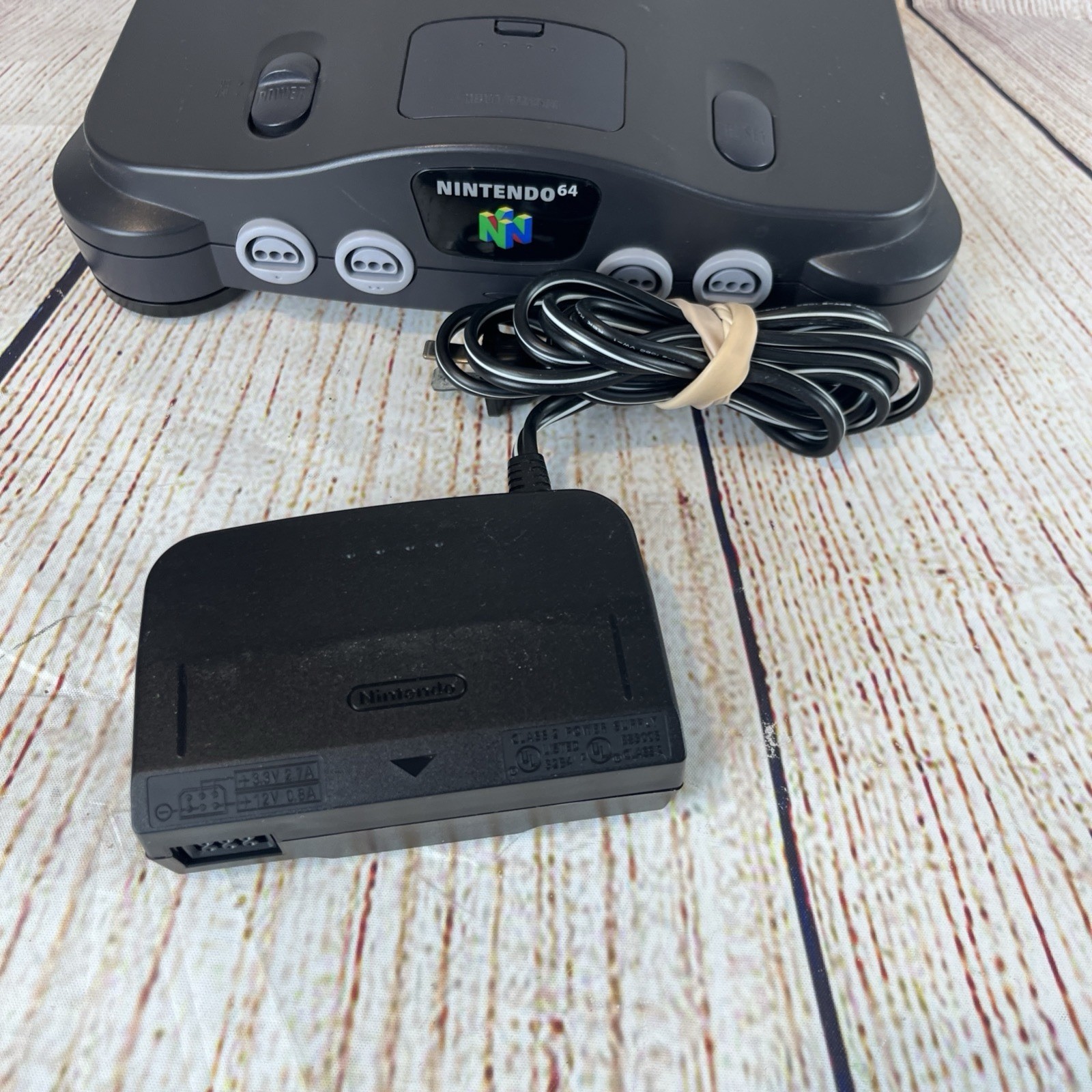 Nintendo 64 Black NUS-001(USA) Console Only-with Memory Pak & Power Cord