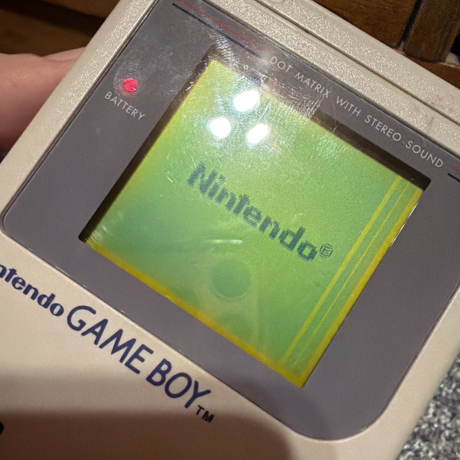Original Nintendo Gameboy DMG-01 With OEM Carry Bag Working READ