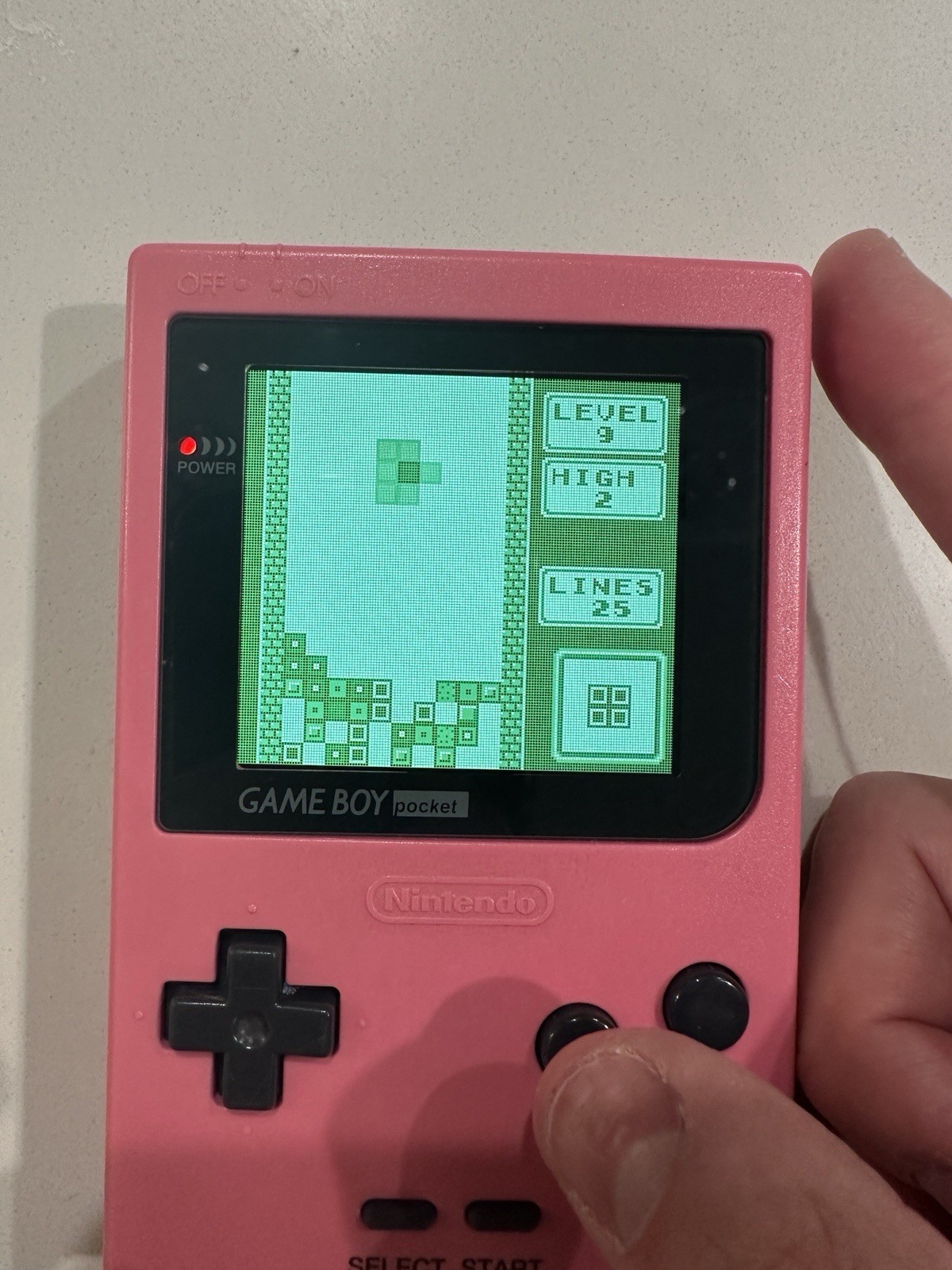 Nintendo Game Boy Pocket MGB-001 – Yellow – OEM Shell IPS Great Condition