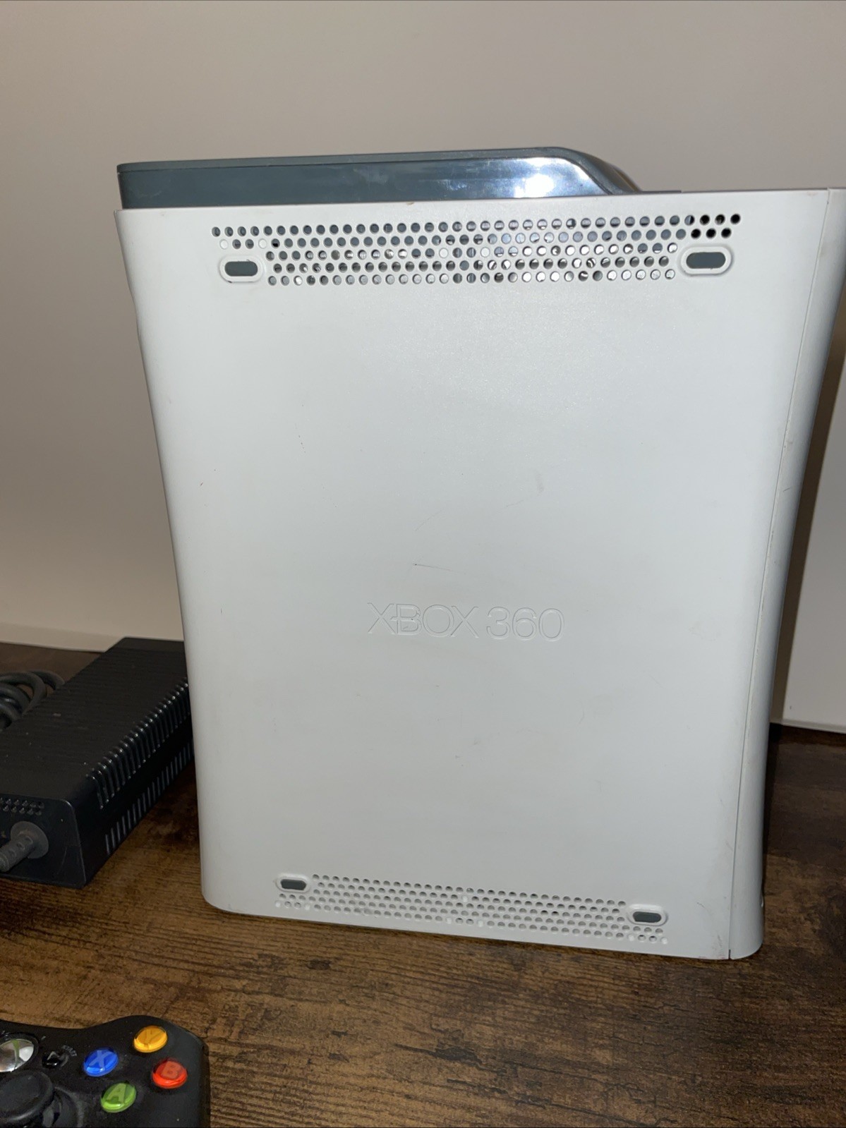 Microsoft Xbox 360 Console With OEM Controller Tested 320 Gb Hard Drive No Av