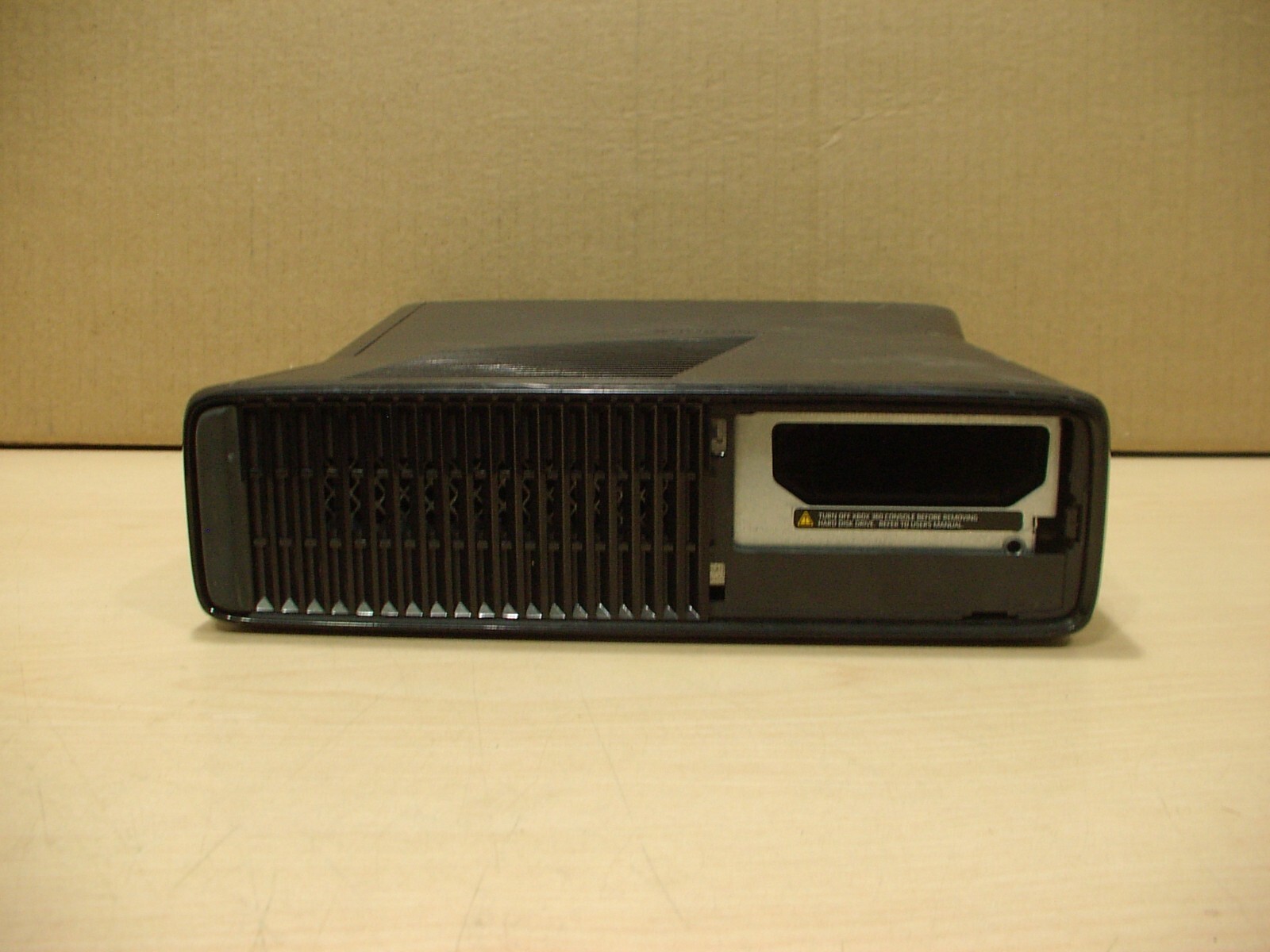 Xbox 360 Slim matte black 0GB console only working