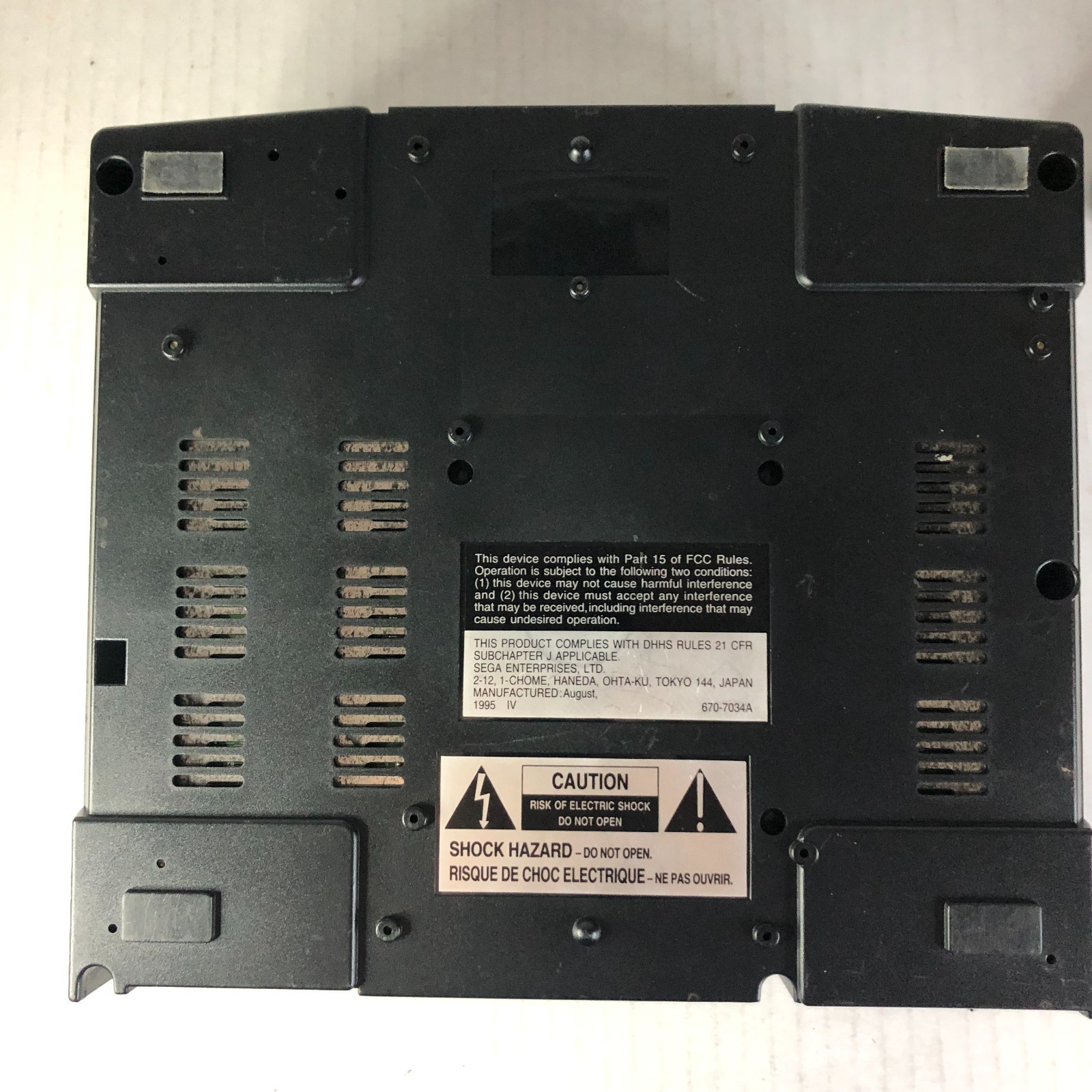 Sega Saturn MK-80000 Console, Control, Game FOR PARTS OR REPAIR Reads Some Disc