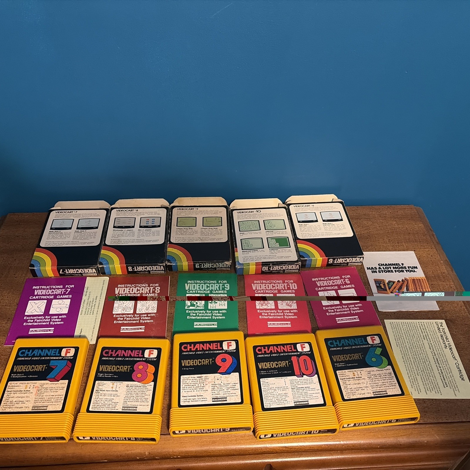 VTG Fairchild Channel F Video Entertainment System-15Cart Games Tested & Works
