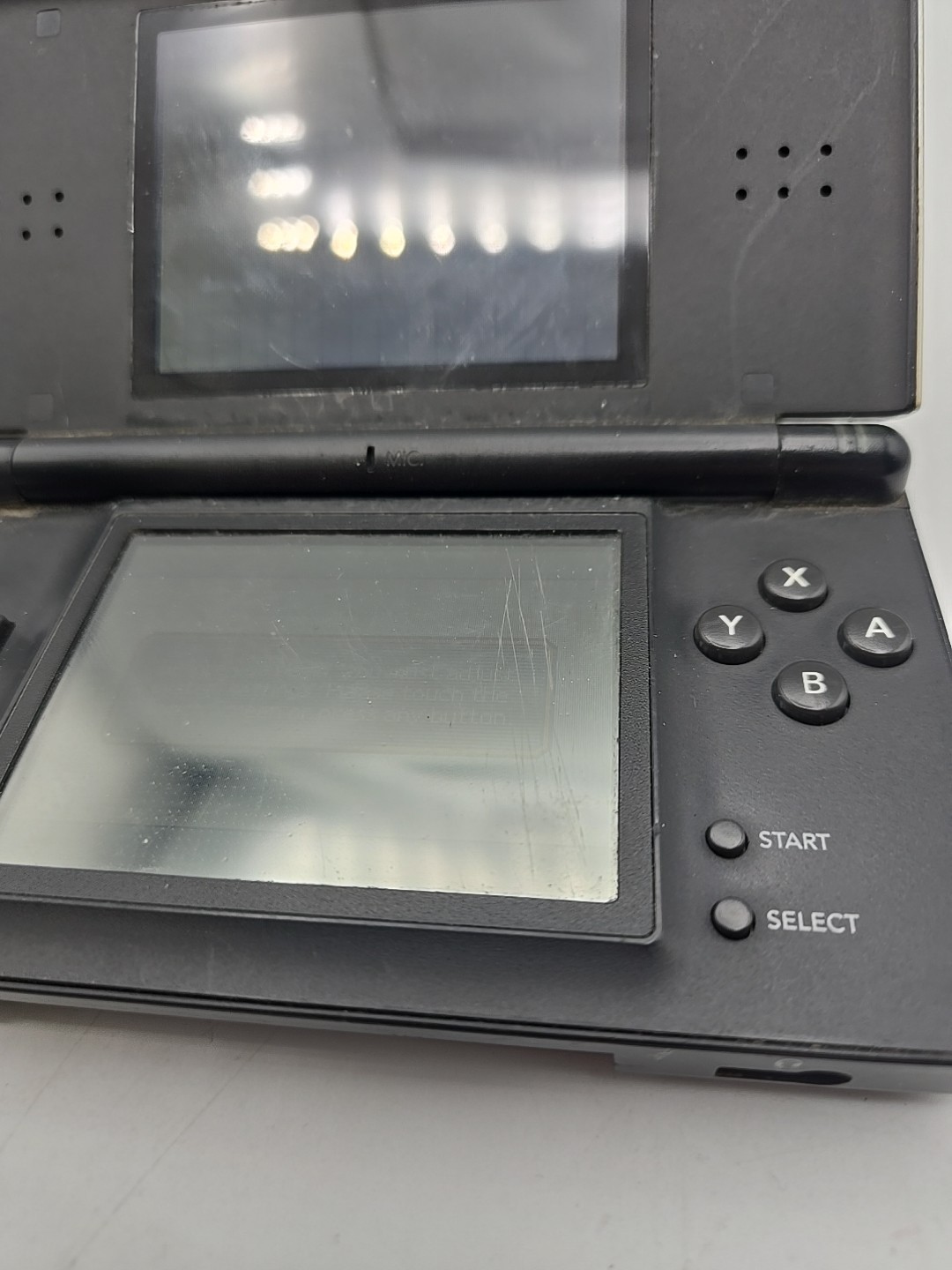 Nintendo DS Lite USG-001 Silver Black Guitar Hero Edition Console & Red AS IS