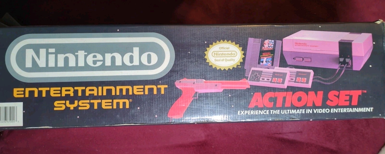 Nintendo NES Action Set Home Console – Grey Box /w Styro – Tested With 8 Games!