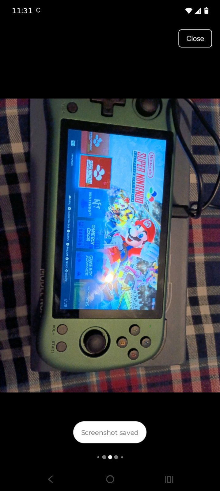 Powkiddy X55 Green Handheld Game Console 128GB game Card Included 16GB system