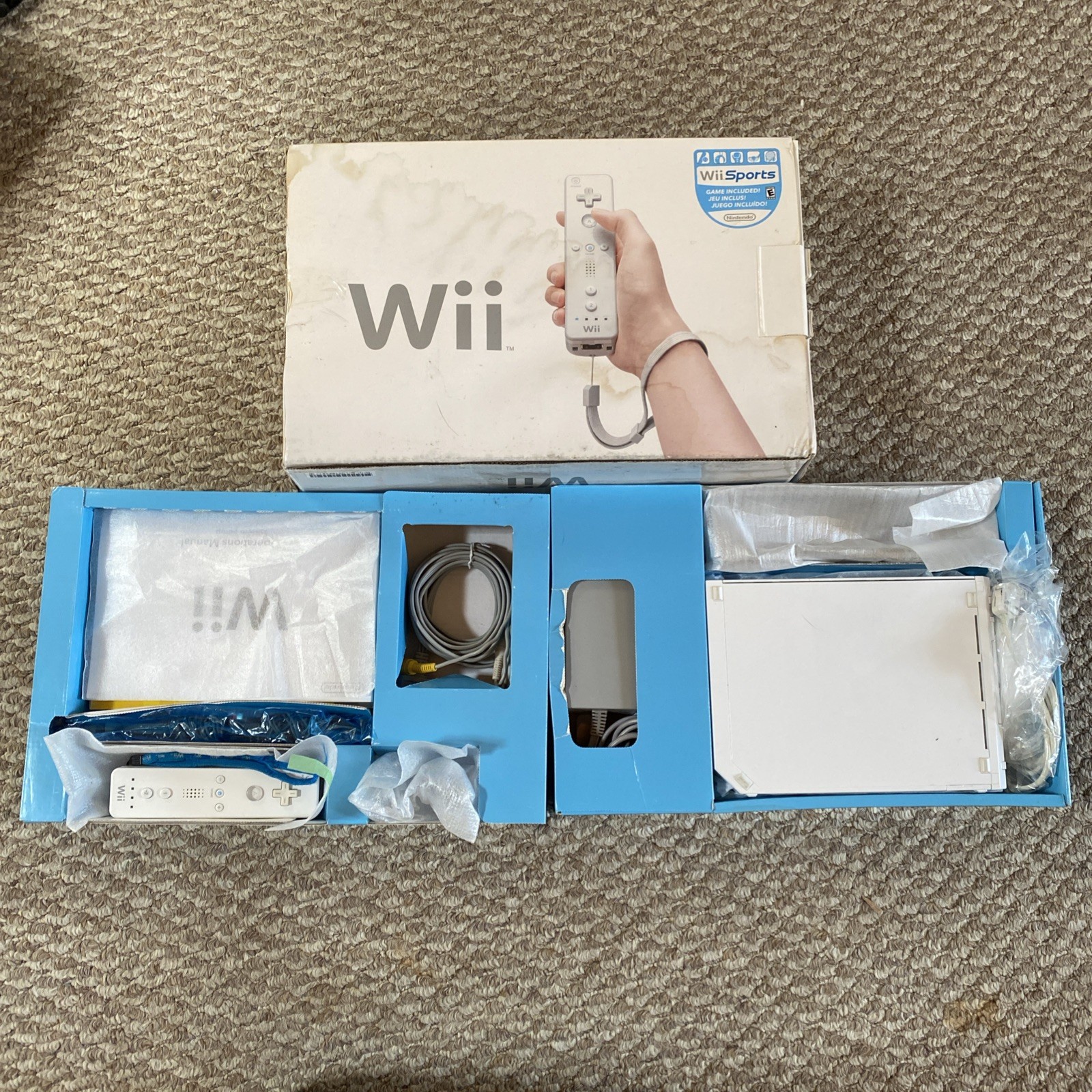 Nintendo Wii White Console (RVL -001) Bundle CIB Complete Tested