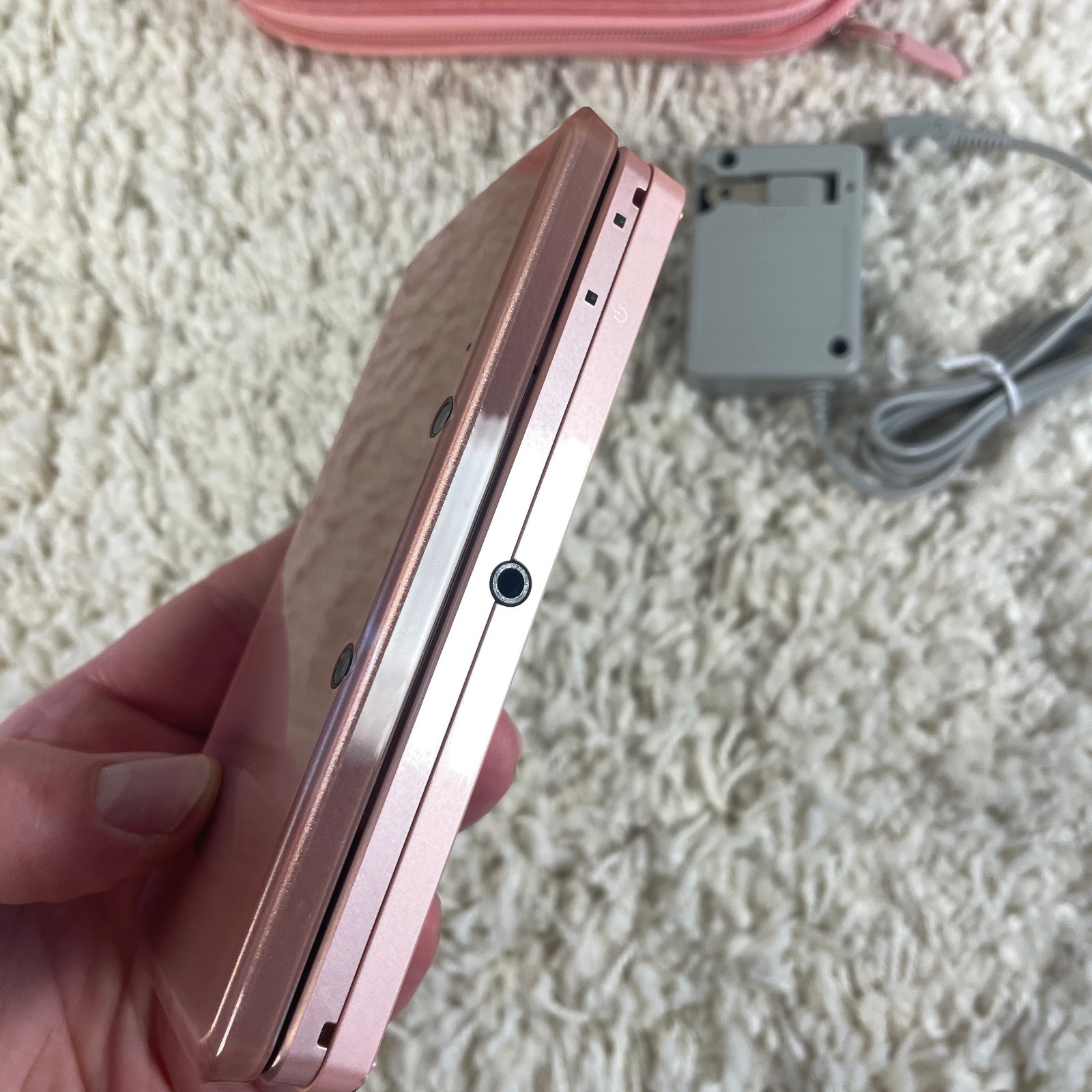 Nintendo 3DS Pearl Pink Handheld Handheld Console System CTR-001 Tested