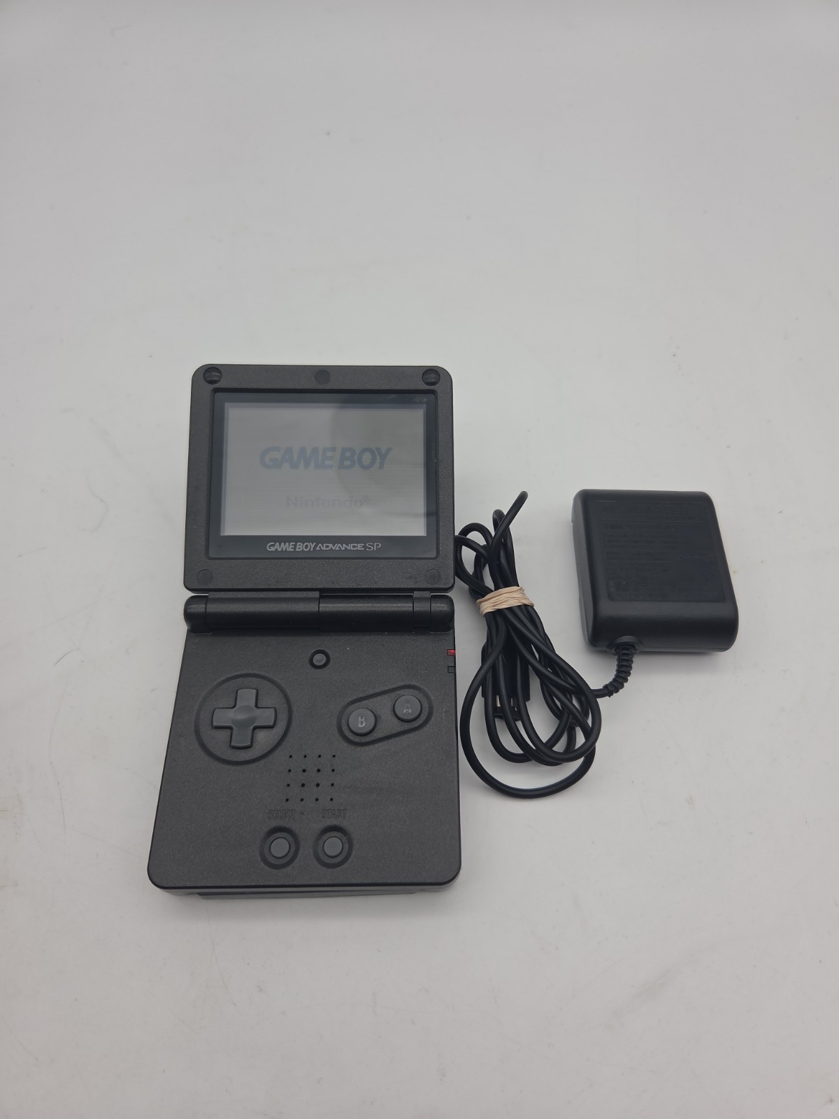 Nintendo Game Boy Advance SP Black Handheld System Console w/ Charger WORKS