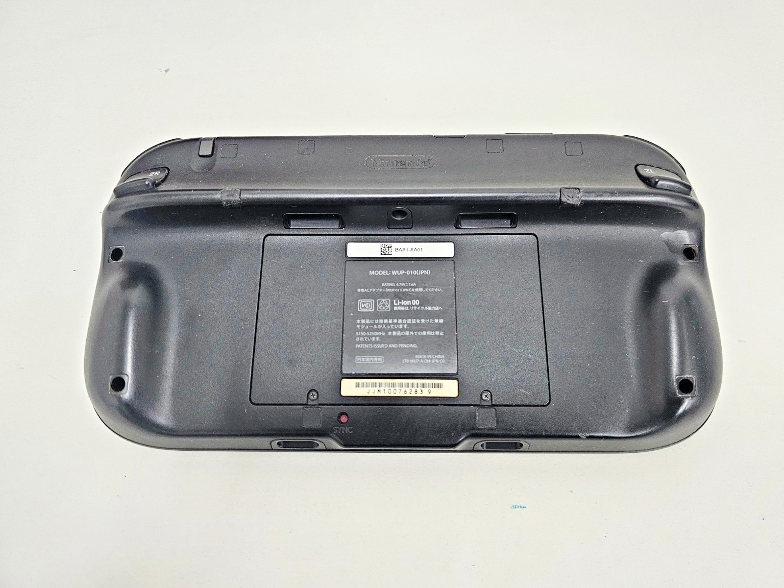 Nintendo Wii U Game Pad Black WUP-010(JPN) 283