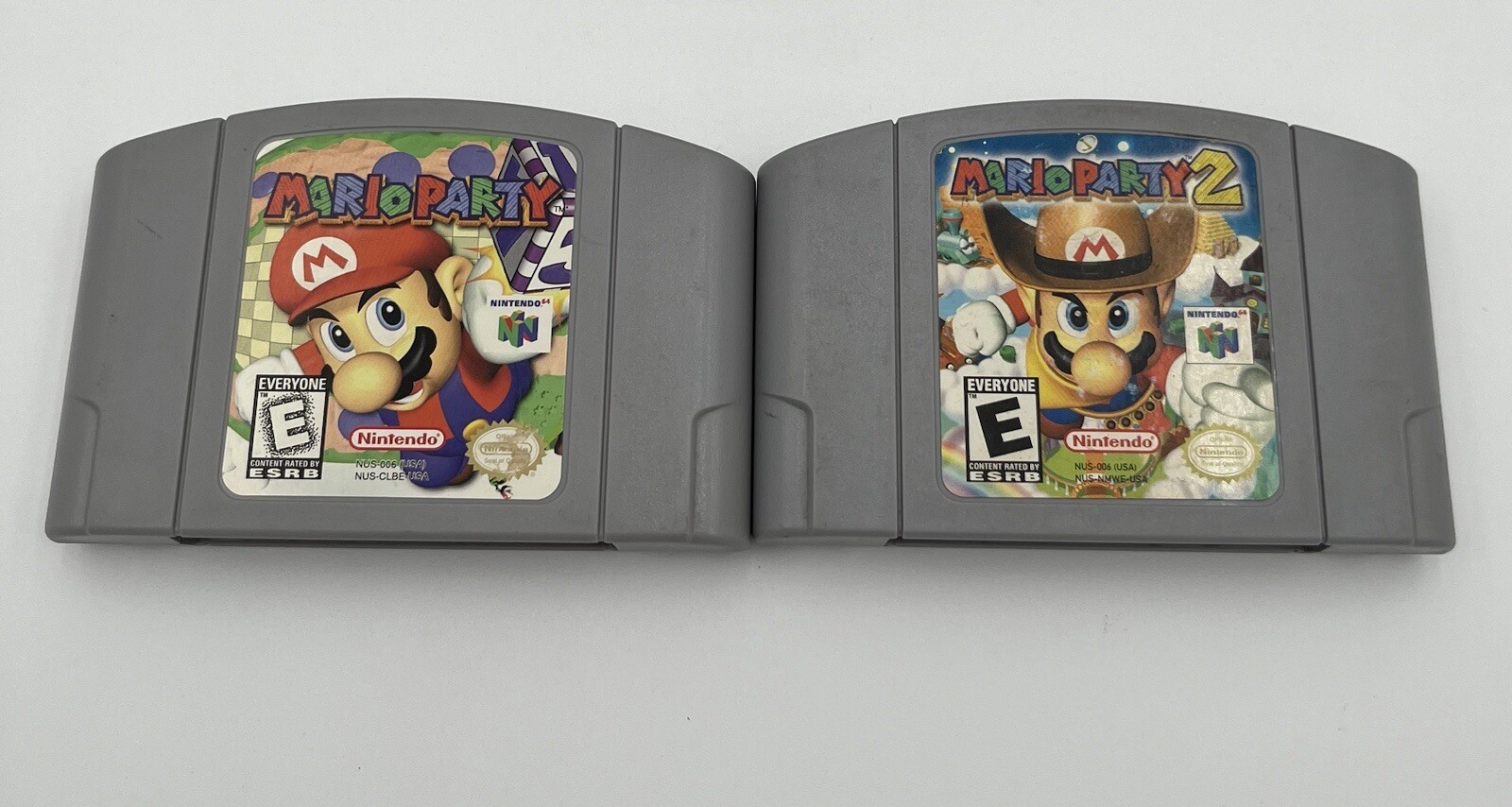 N64 W/ Mario Party 1 & 2 Party Pack Translucent BLUE Nintendo-64 Console System