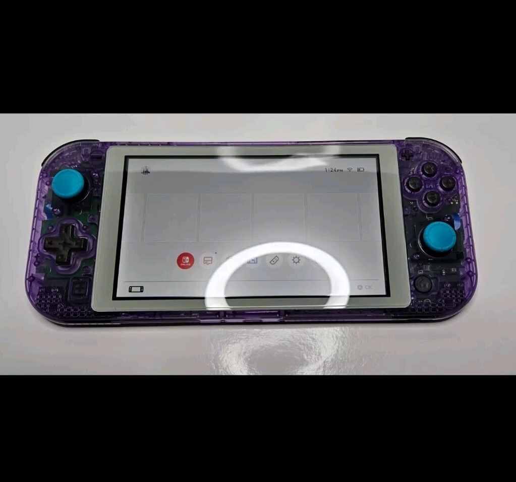 Nintendo Switch Lite – Custom Atomic Purple With Clear Gray Buttons
