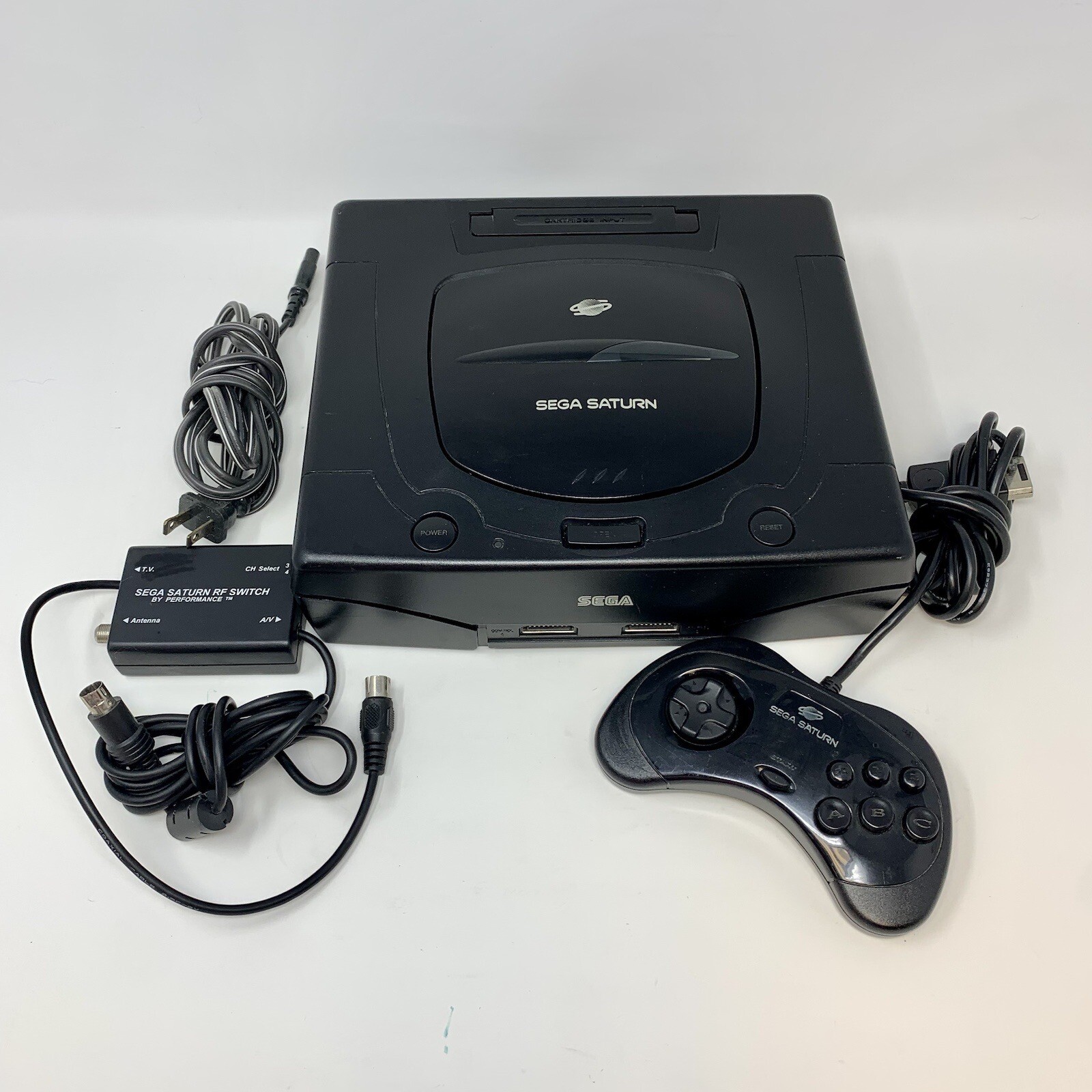 SEGA Saturn Home Console System Package RF Switch 1 Controller US Version RARE